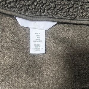 H&M Gray Teddy Jacket